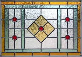 Leaded Glass Art Deco Style Window