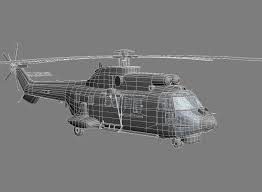 as532 transport helicopter game model