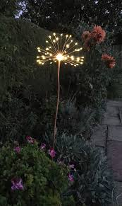 Copper Flower Garden Light Led Solar