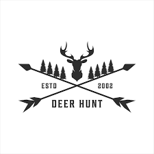 Deer And Arrow Logo Vintage Vector