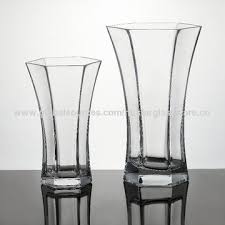 Hexagon Glass Vases Trumpet Glass Vase
