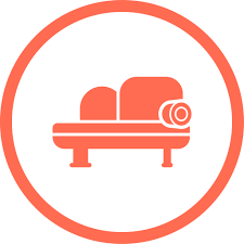 Sofa Bed Generic Color Fill Icon