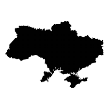 Flat Vector Ilration Of Ukraine Map