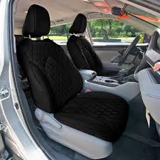 Fh Group Neoprene Custom Fit Seat Covers For 2020 2024 Toyota Highlander Black Front Set