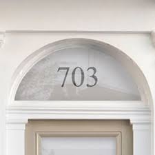 Fanlight House Number Name Stickers
