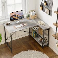 Computer Desk With Storage Shelves