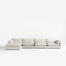 Reversible Slipcovered Sectional Sofa