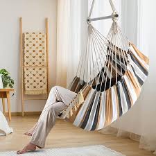 Hammock Chair Hanging Seat 2 Pillows Included Durable Stainless Steel