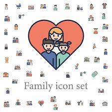 Heart Icon Family Icons Universal Set