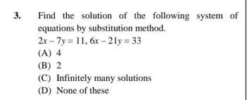 Equations By Substitution