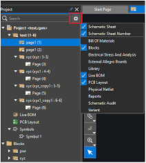 Quick Settings For Project Explorer