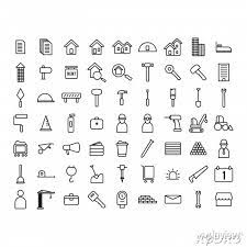 Construction Solid Icon Set Included