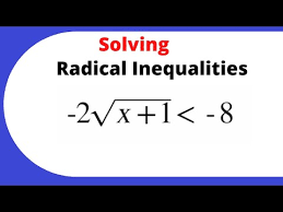 Solving Radical Inequalities Practice