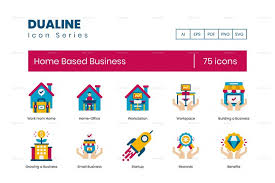 Business Icons Dualine Flat