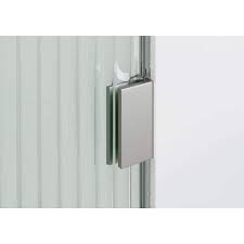 Glass Warehouse Gw Fl 36 Bn Gaia 36 In X 78 In Frameless Fluted Single Fixed Shower Panel Finish Brushed Nickel