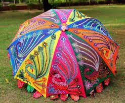 Garden Umbrella Indian Embroidery