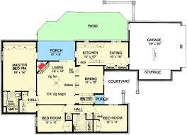 Zero Lot Line House Plan 55154br