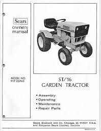 Parts Manu Sears 917 25740 St16