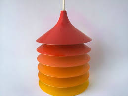 Cultural Orange Pendant Lamp By Bent