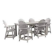 Hamilton 7 Piece Outdoor Counter Height Dining Set Harbor Gray