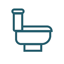 Side Toilet Icon Toilet Seat Vector