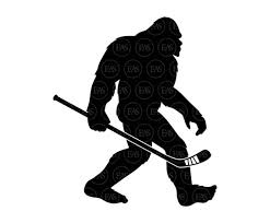 Bigfoot Svg Hockey Svg Hockey Big