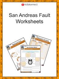 San Andreas Fault Worksheets