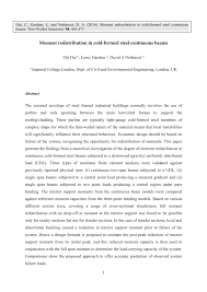 cold formed steel continuous beams