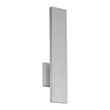 Stag Led Outdoor Wall Light In Brushed Aluminum
