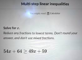 Multi Step Linear Equations Multi Step