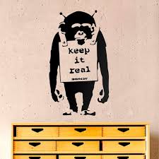 Wall Sticker Banksy Keep It Real