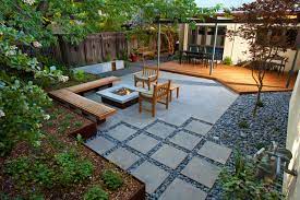 3 Patios Ingeniously Mix Pavers And Pebbles