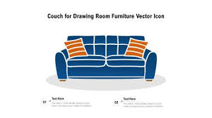 Couch For Drawing Room Furniture Vector