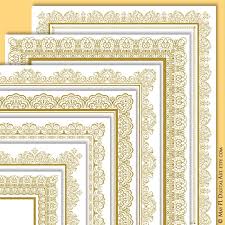 Page Border Gold Certificate Frame