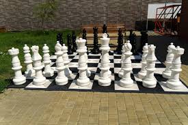 Giant Chess Board Of Street Chess