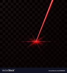 realistic red laser beam red light ray