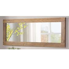 Nebura Wooden Extra Long Wall Mirror In