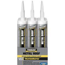 White Metal Roof Exterior Sealant