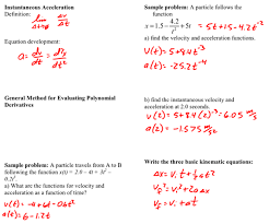 Kinematics Review Ap Physics C