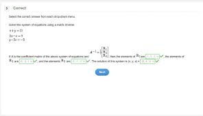 Of Equations Using A Matrix Inverse