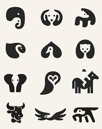 Negative Space Animal Icons By George