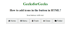 How To Add Icons In The On In Html