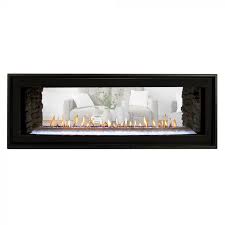 Double Sided Linear Fireplace