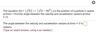 Velocity And Acceleration Vectors