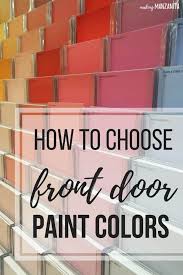 How To Pick A Front Door Color Making