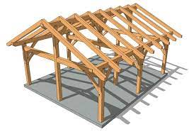 20x24 Heavy Timber Outbuilding Timber