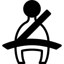 Seat Belt Basic Miscellany Fill Icon