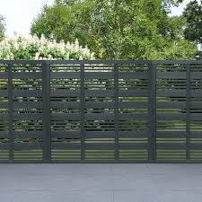 Mix Slatted Fence Panel