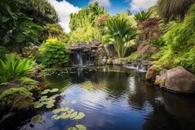 Premium Photo Lush Garden Landscape