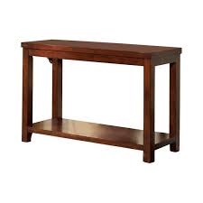 Brown Rectangle Wood Console Table